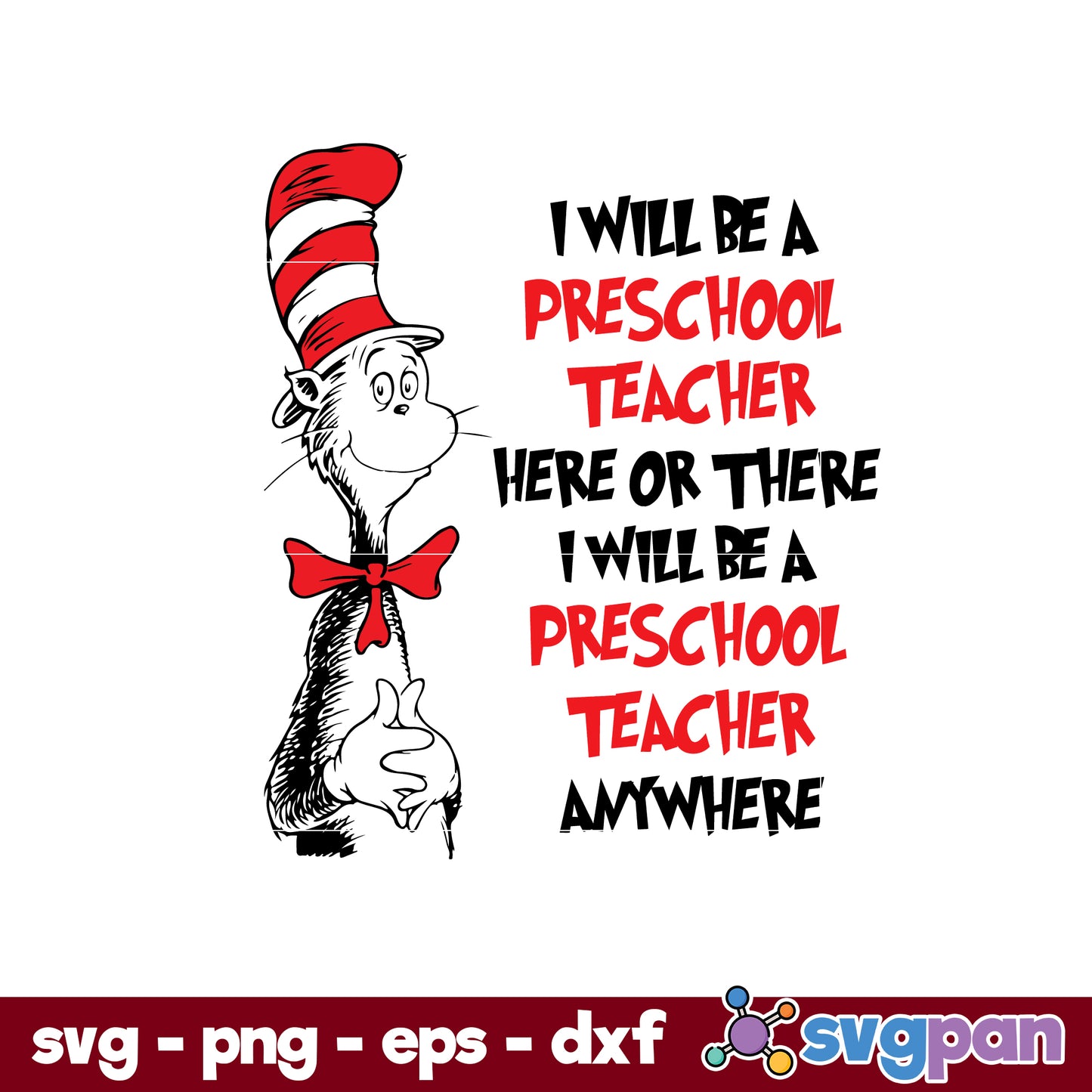 I Will Not Eat Them In a House SVG, Dr Seuss SVG