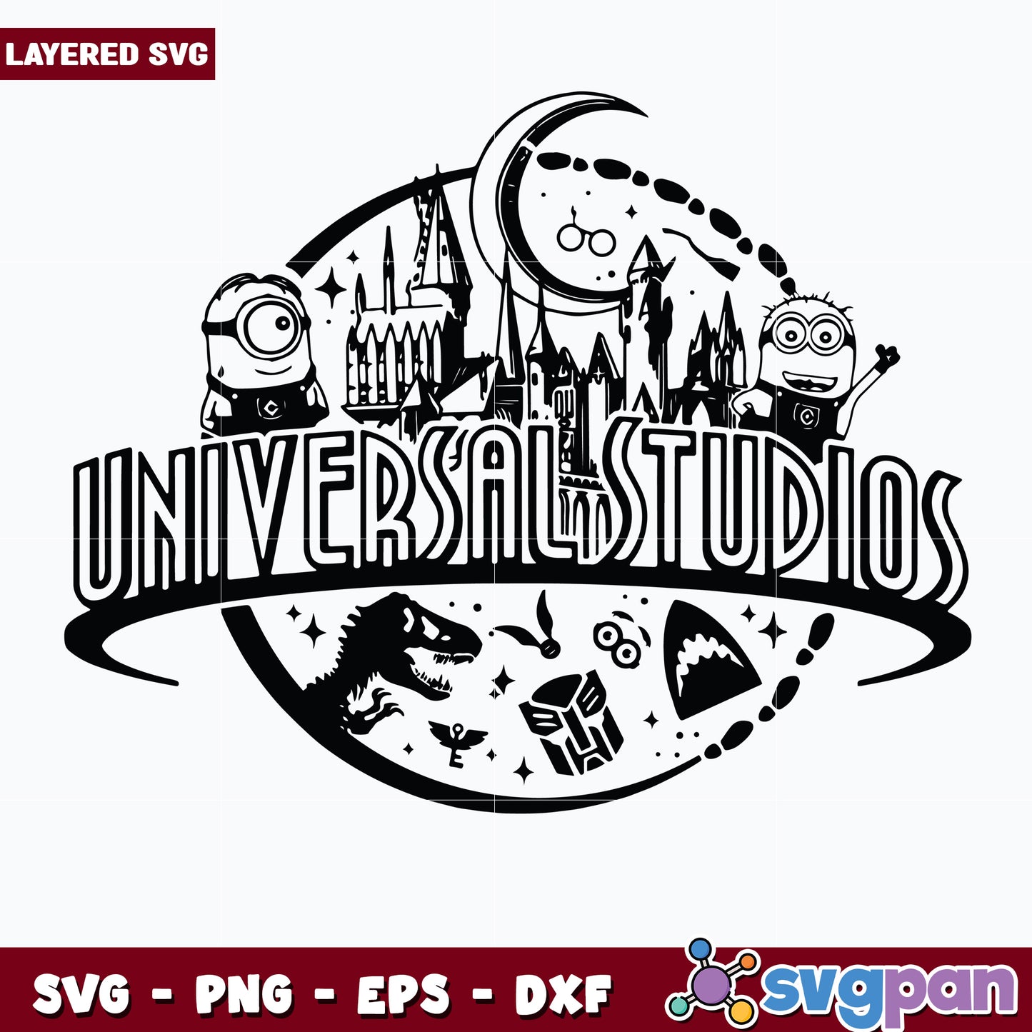 Universal Studios Svg, dxf, eps, png Family Vacation Png, Instant Download