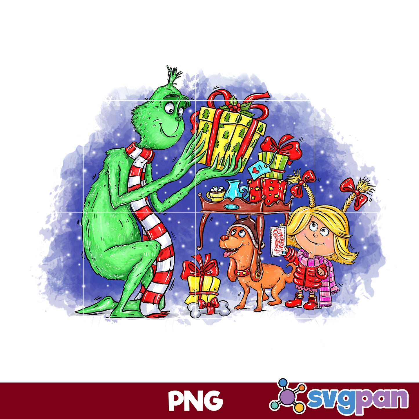 The Grinch Cindy Lou Who Max Christmas Gift PNG, Grinch Christmas PNG