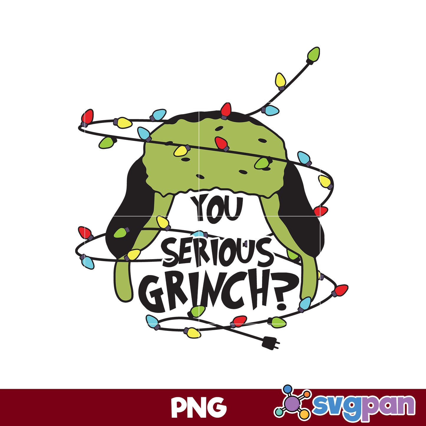 You Serious Grinch PNG, Grinch Christmas PNG.