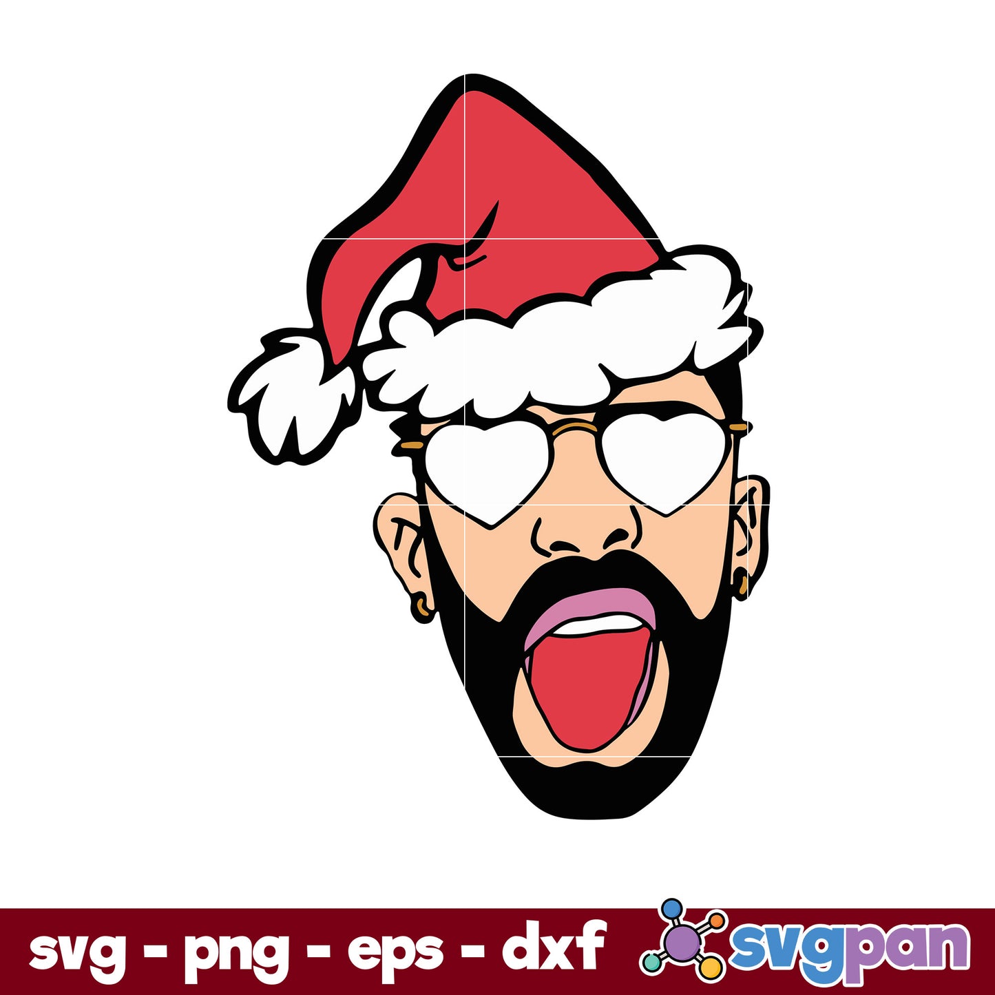 Bad Bunny Christmas SVG, Christmas SVG, PNG DXF EPS Digital File.