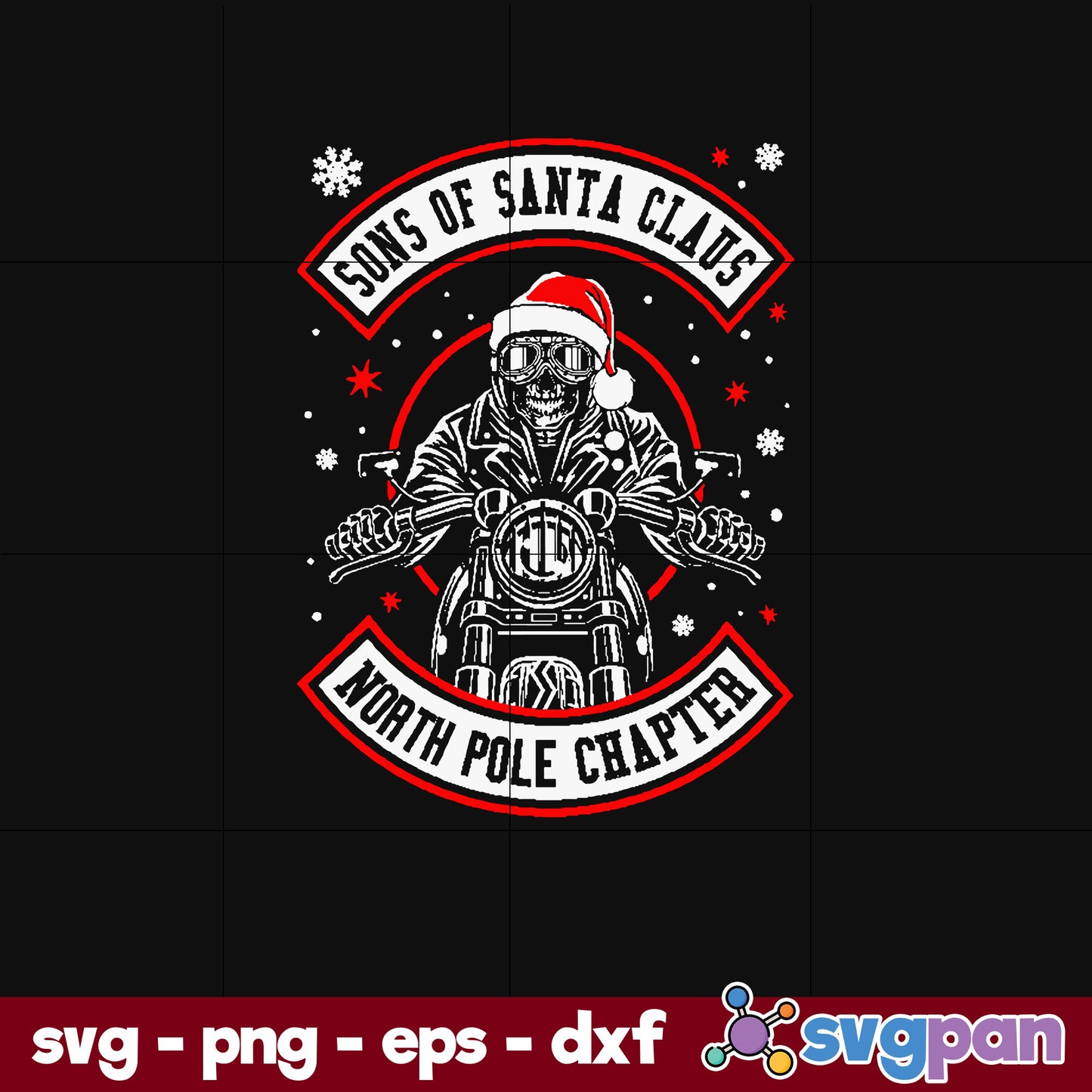 Sons Of Santa Claus North Pole Chapter Christmas SVG, Christmas SVG, PNG DXF EPS Digital File.