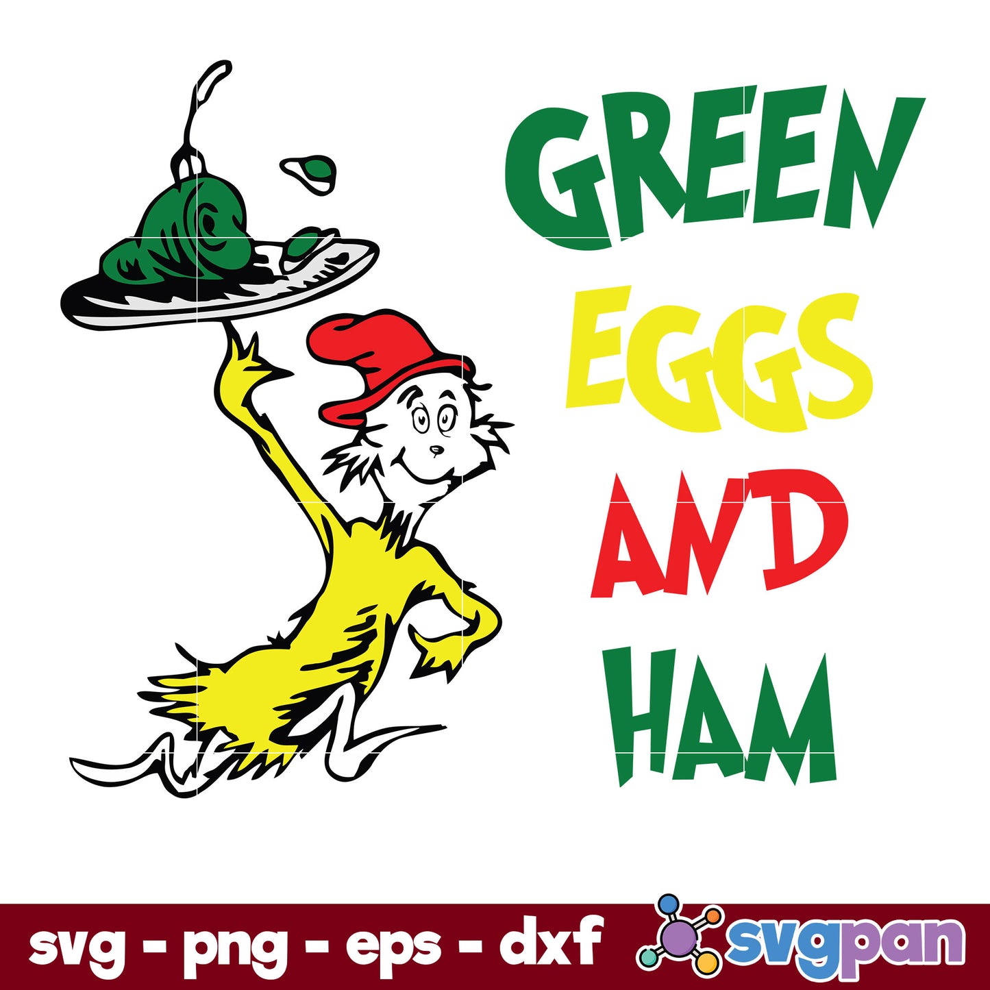 Green Eggs And Ham SVG, Dr Seuss SVG
