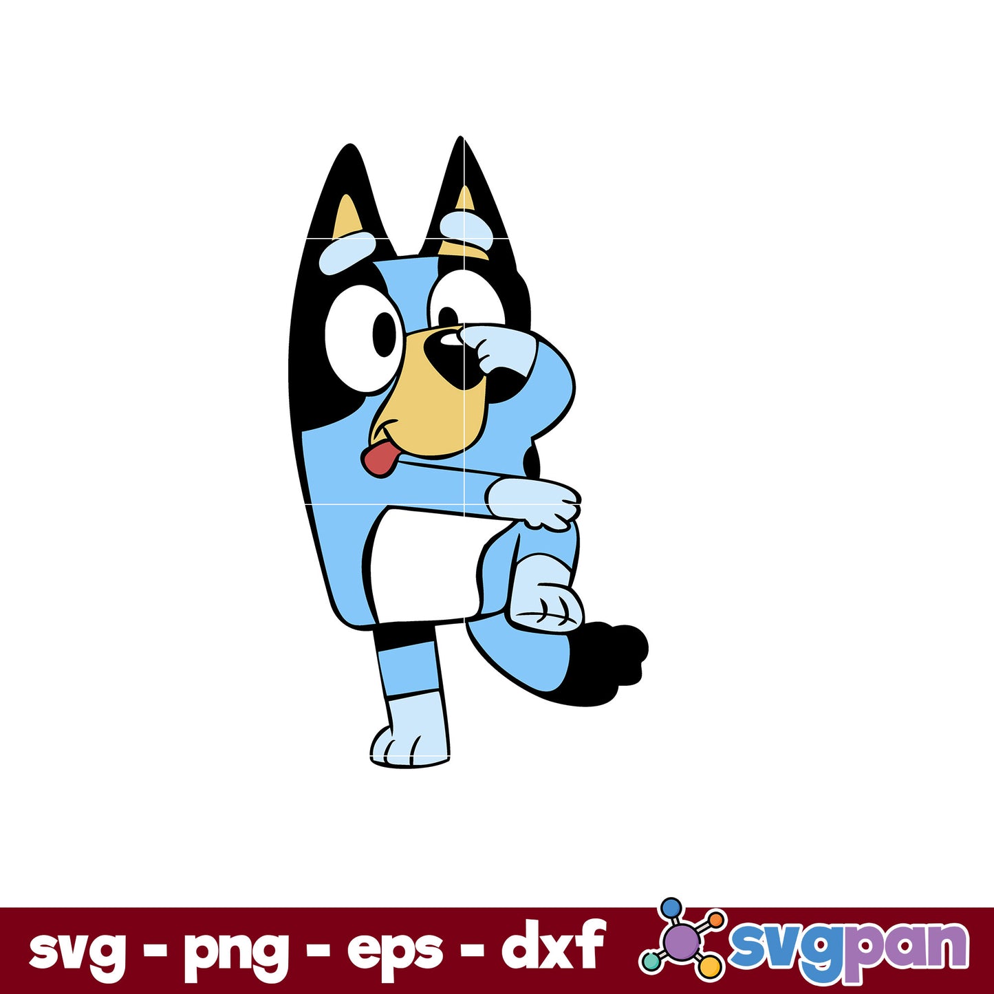 Bluey SVG, Bluey Dog SVG, Cartoon SVG, PNG, DXF, EPS File.
