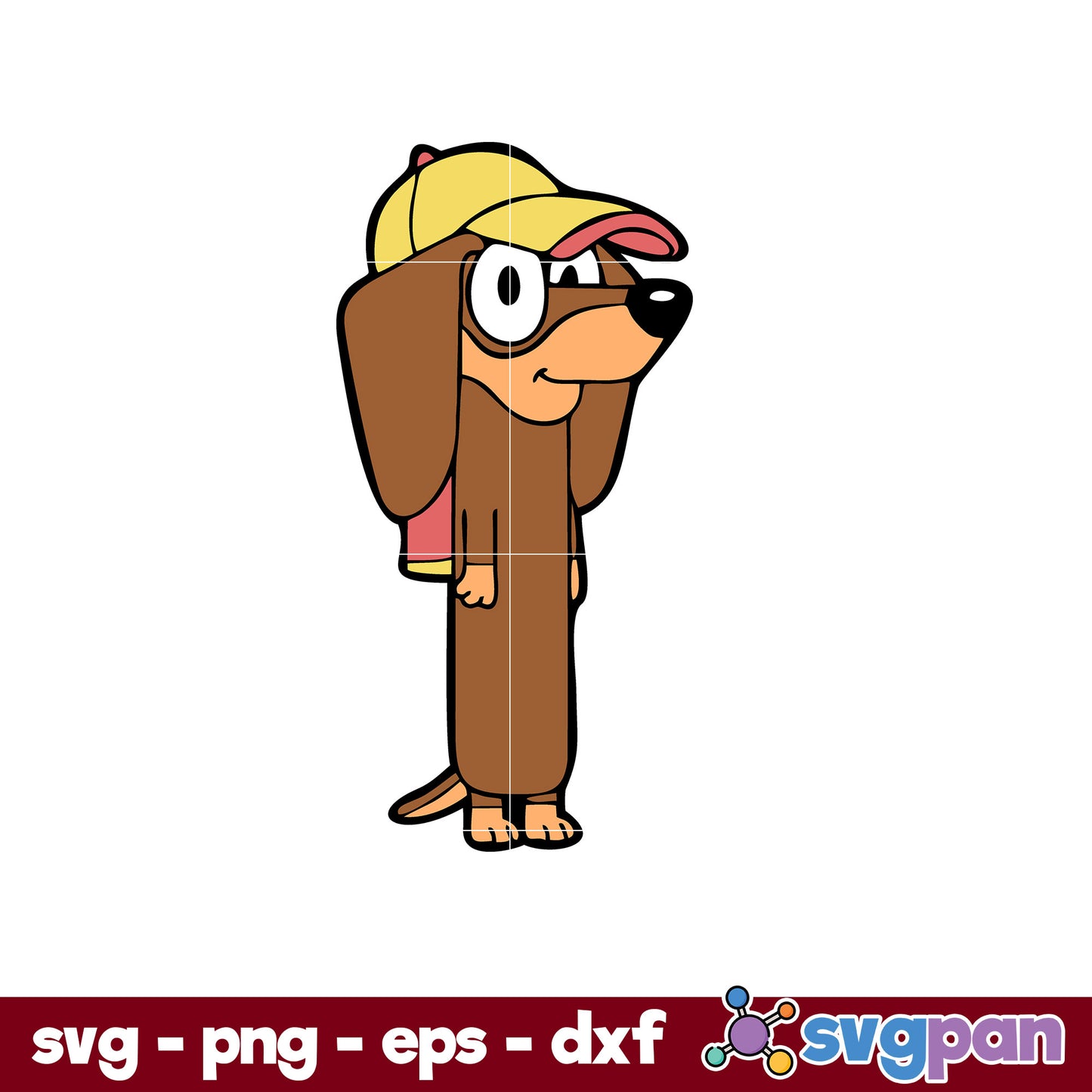 Snickers Bluey Friend SVG, Bluey SVG, Cartoon SVG, PNG, DXF, EPS File.