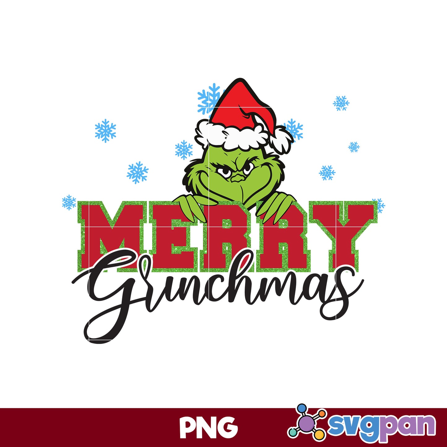 Merry Grinchmas Grinch Santa Claus Hat Christmas PNG