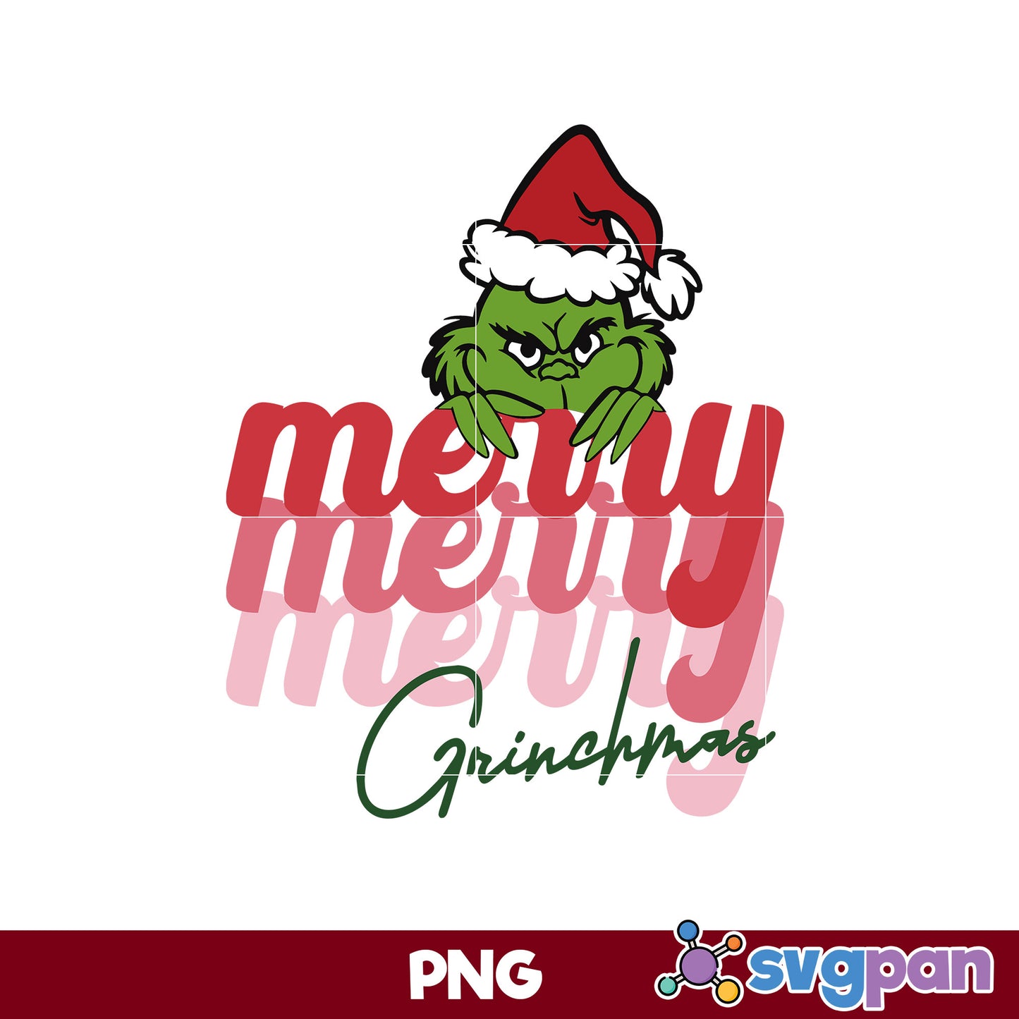 Merry Grinchmas Claus Hat PNG, The Grinch Christmas PNG.