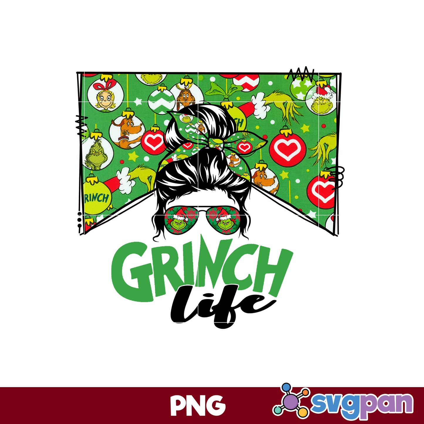 Grinch Lite PNG, Grinch Christmas PNG, Christmas PNG.