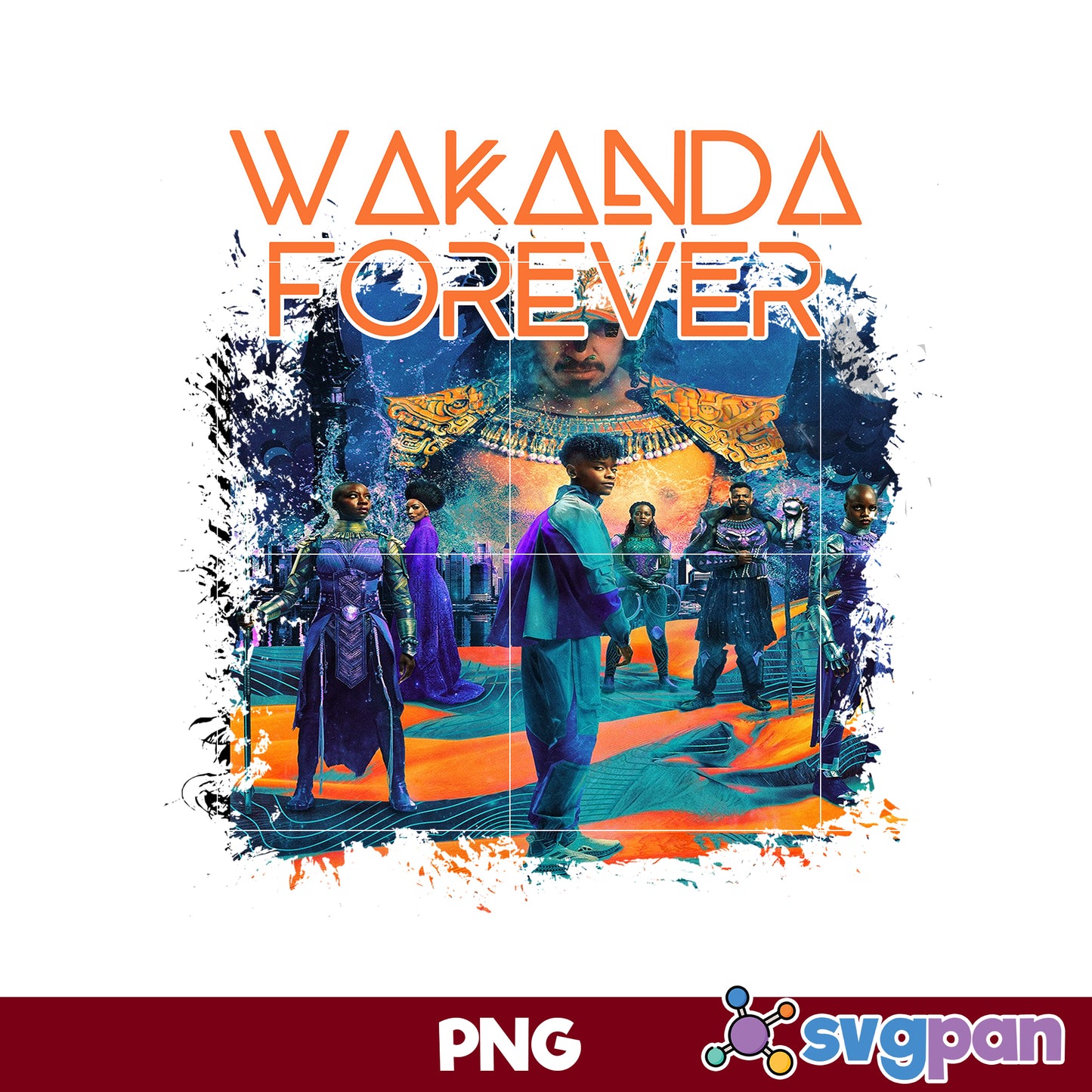Marvel Black Panther PNG, Wakanda Forever Shuri Geometric Premium PNG, Marvel PNG