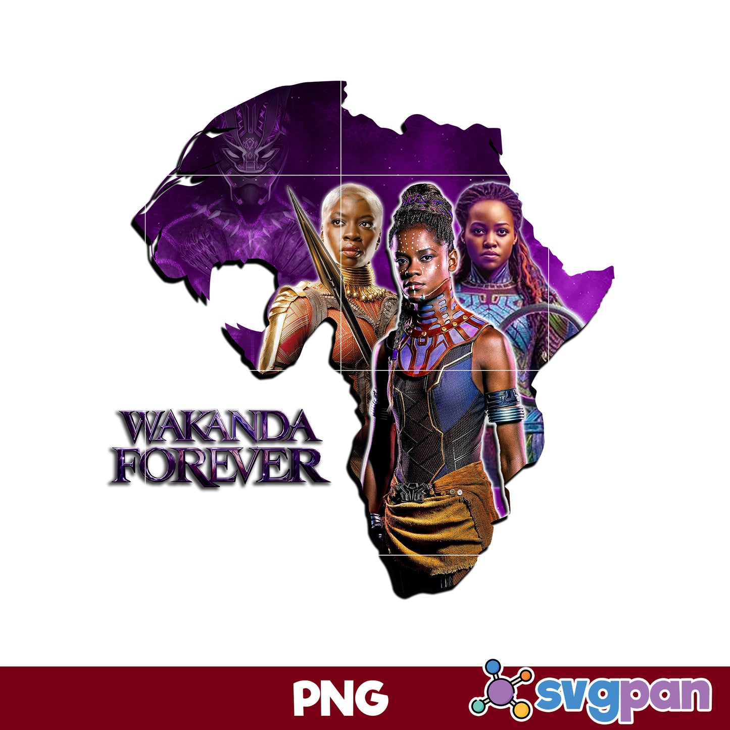 Wakanda Forever PNG, Marvel Black Panther PNG, Wakanda Forever Hero Trio Pullover PNG