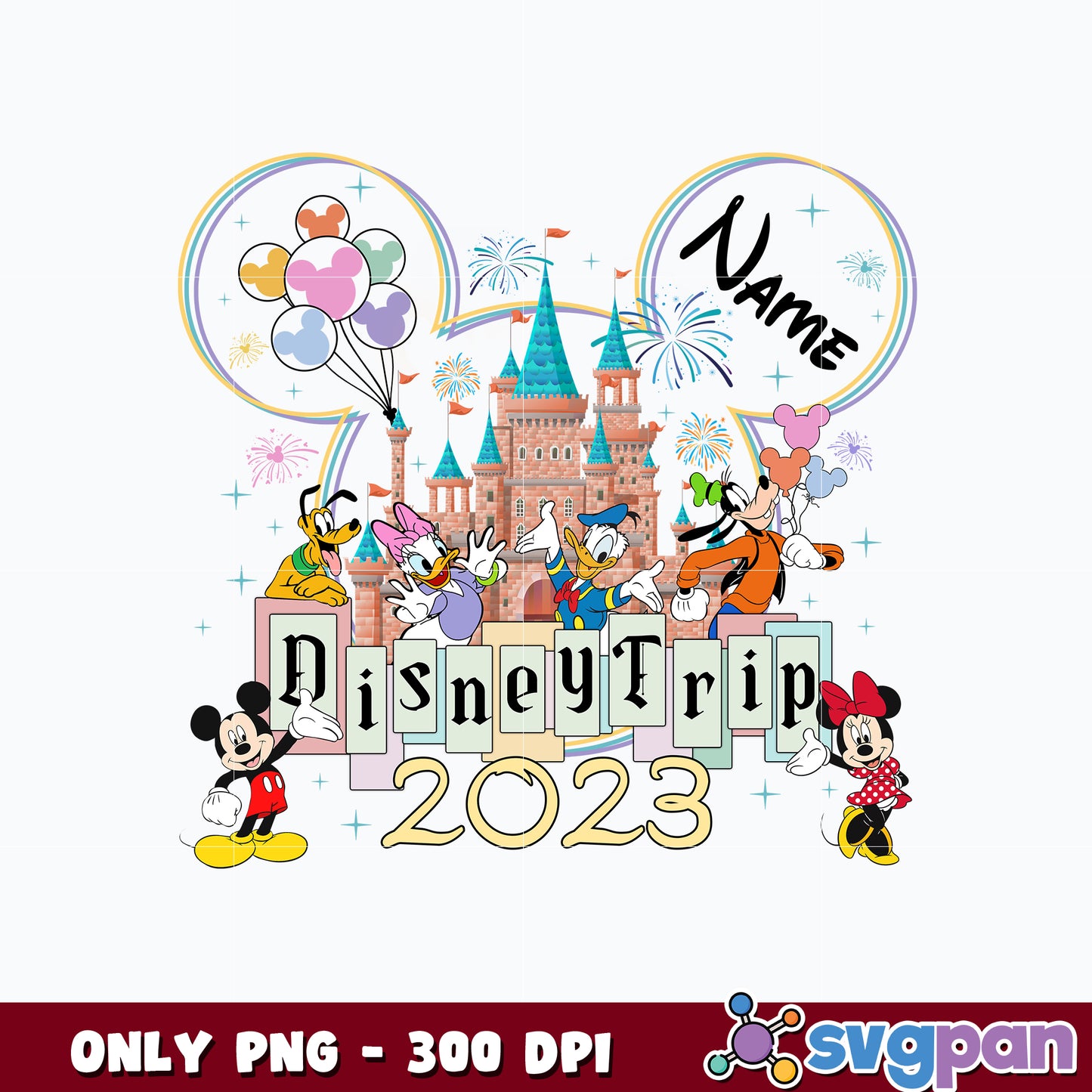 Mickey Disney Trip 2023 png