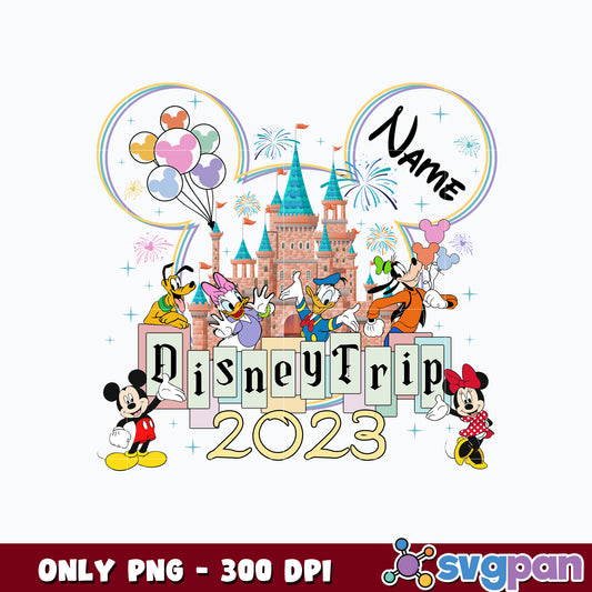 Mickey Disney Trip 2023 png