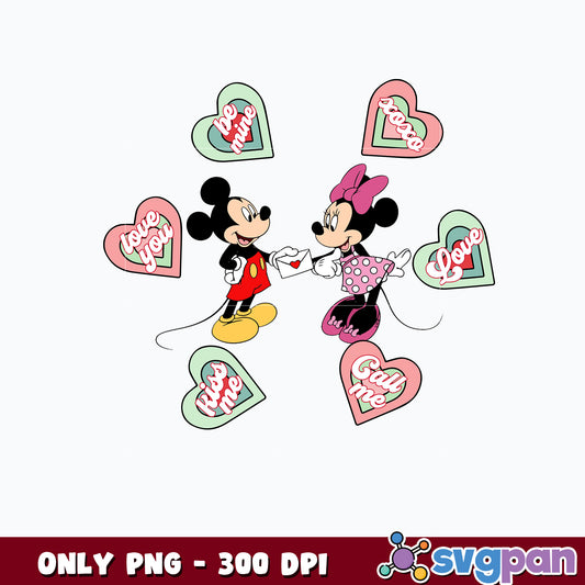 Mickey mouse and minnie mouse png