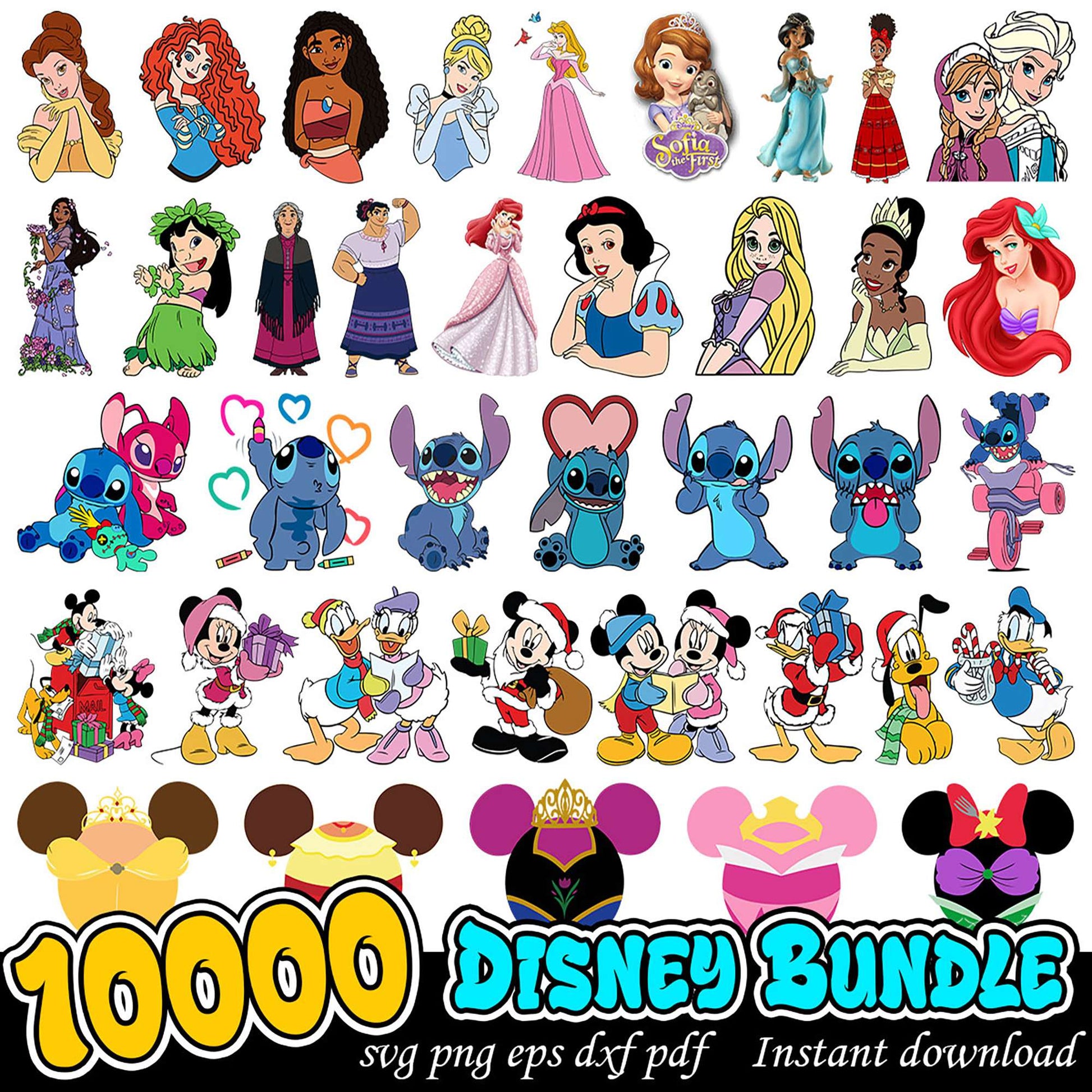 1000+ Disney SVG Bundle Instant Download