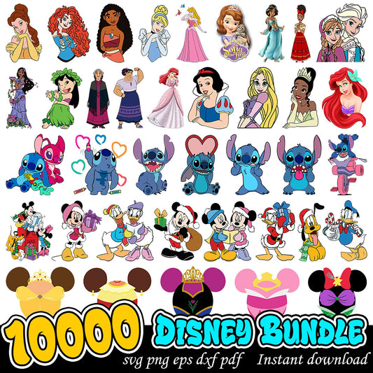 1000+ Disney SVG Bundle Instant Download