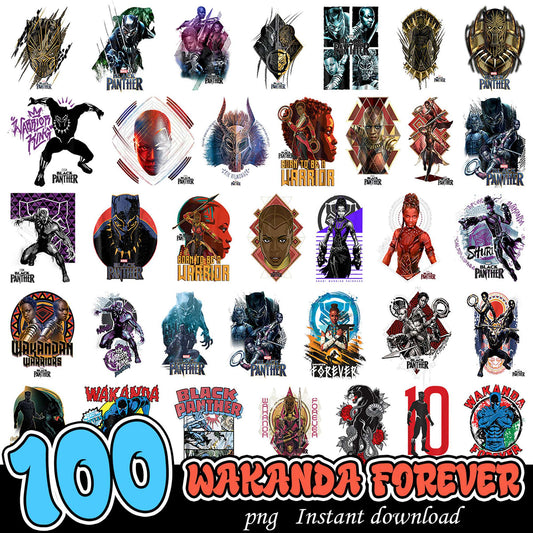 100 Wakanda Forever PNG Designs