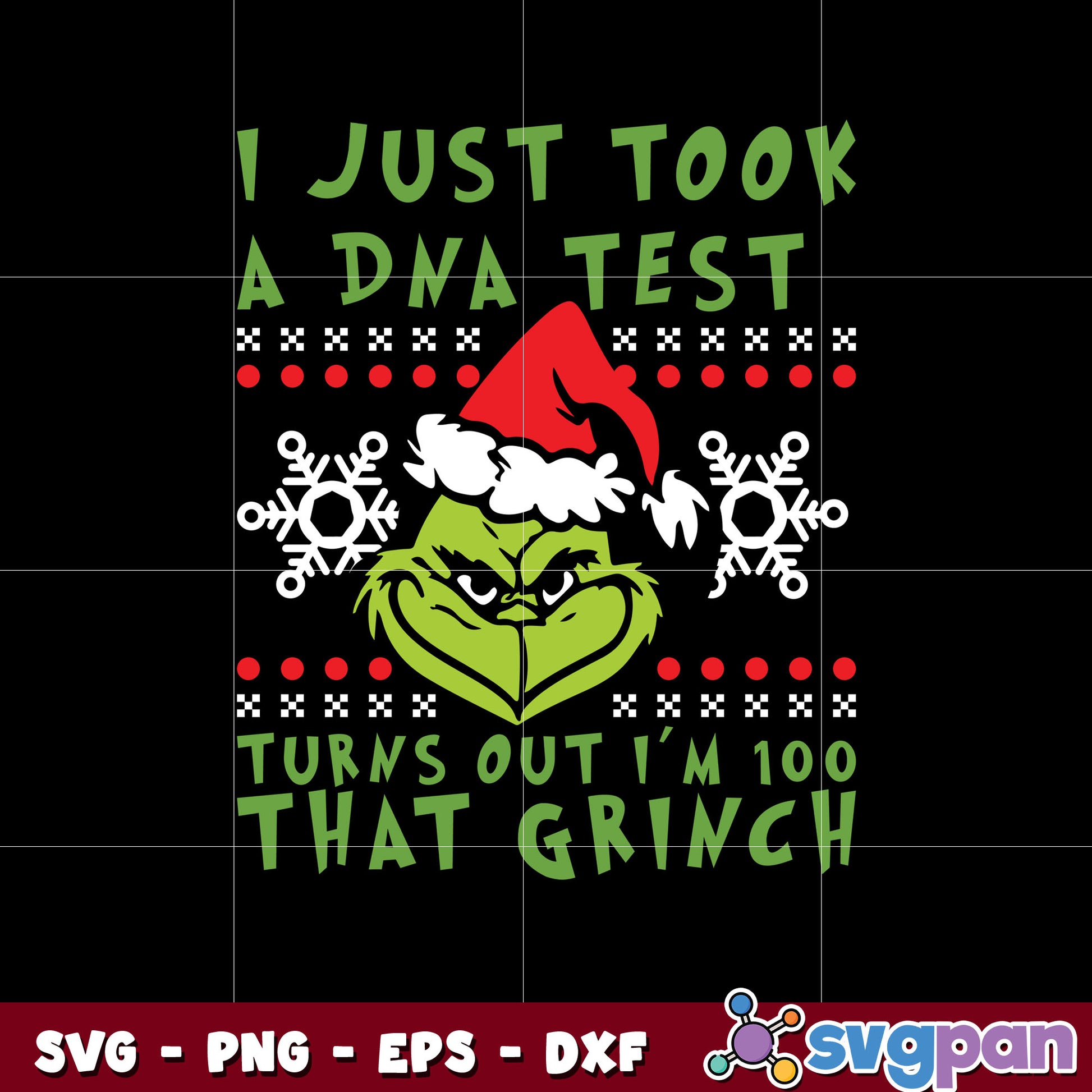 100% That grinch Christmas svg