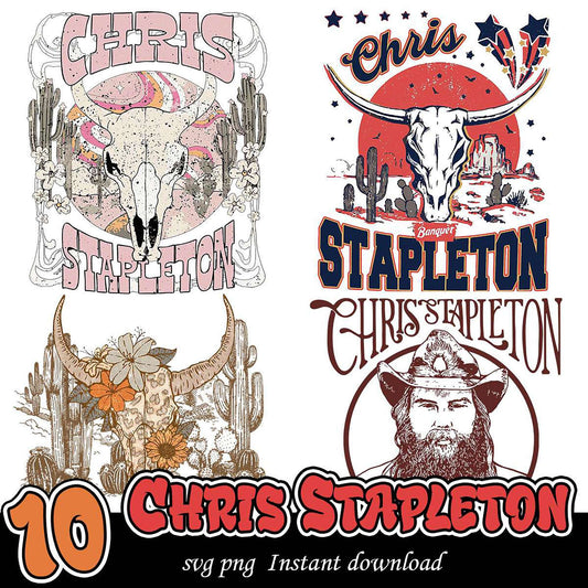 10 Chris Stapleton SVG PNG Designs
