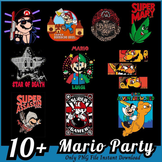 10+ Mario PNG Designs Instant Download