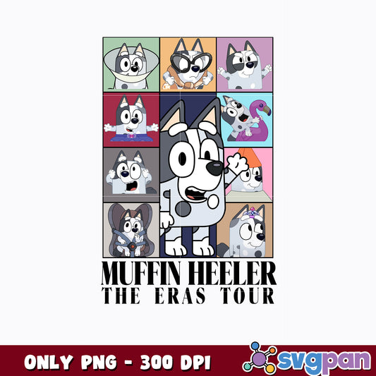 Muffin Heeler Time Out Tour cartoon png 