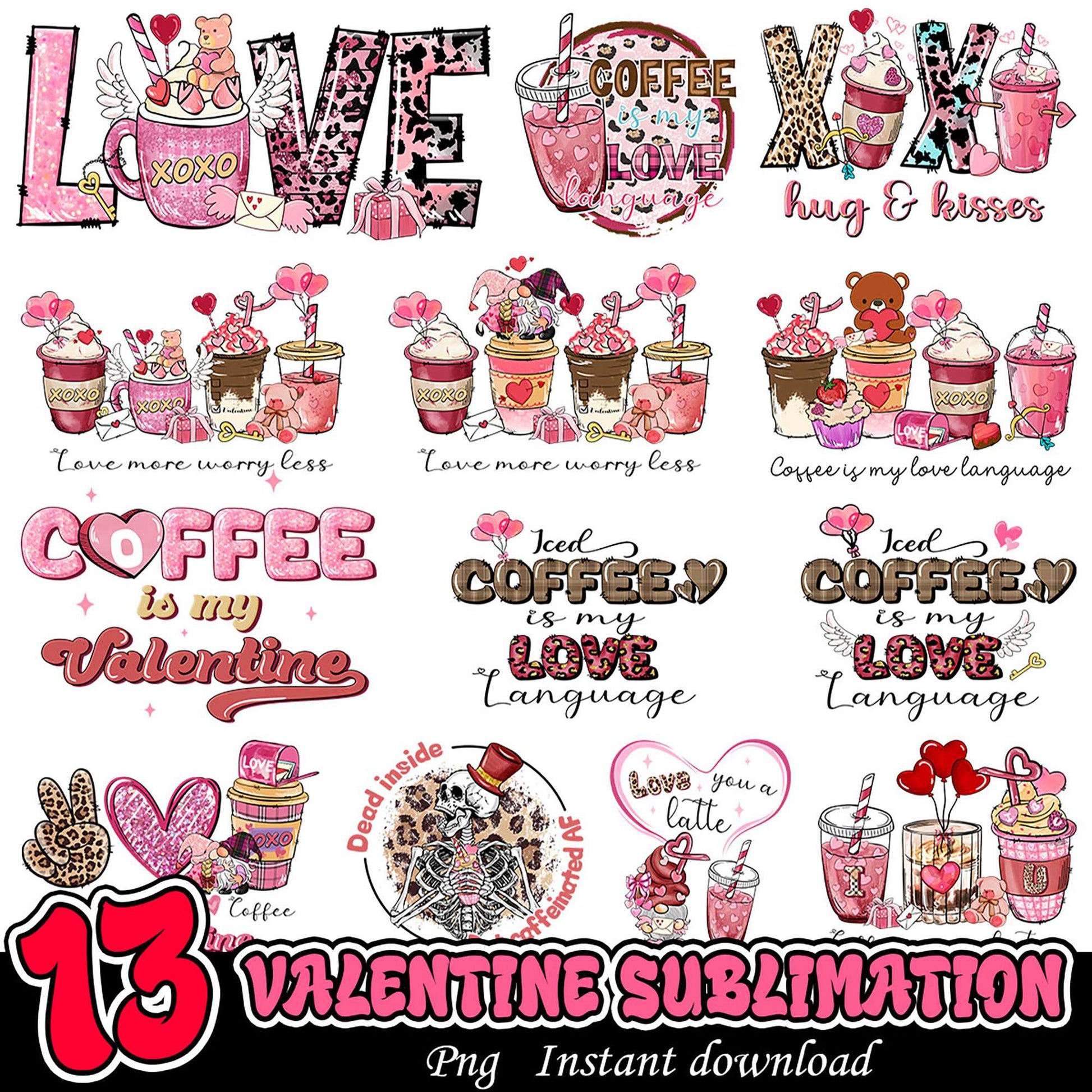 13 Valentine Sublimation PNG Designs
