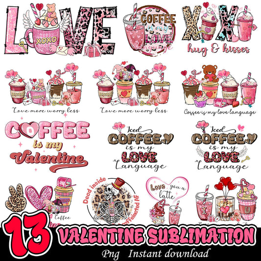 13 Valentine Sublimation PNG Designs