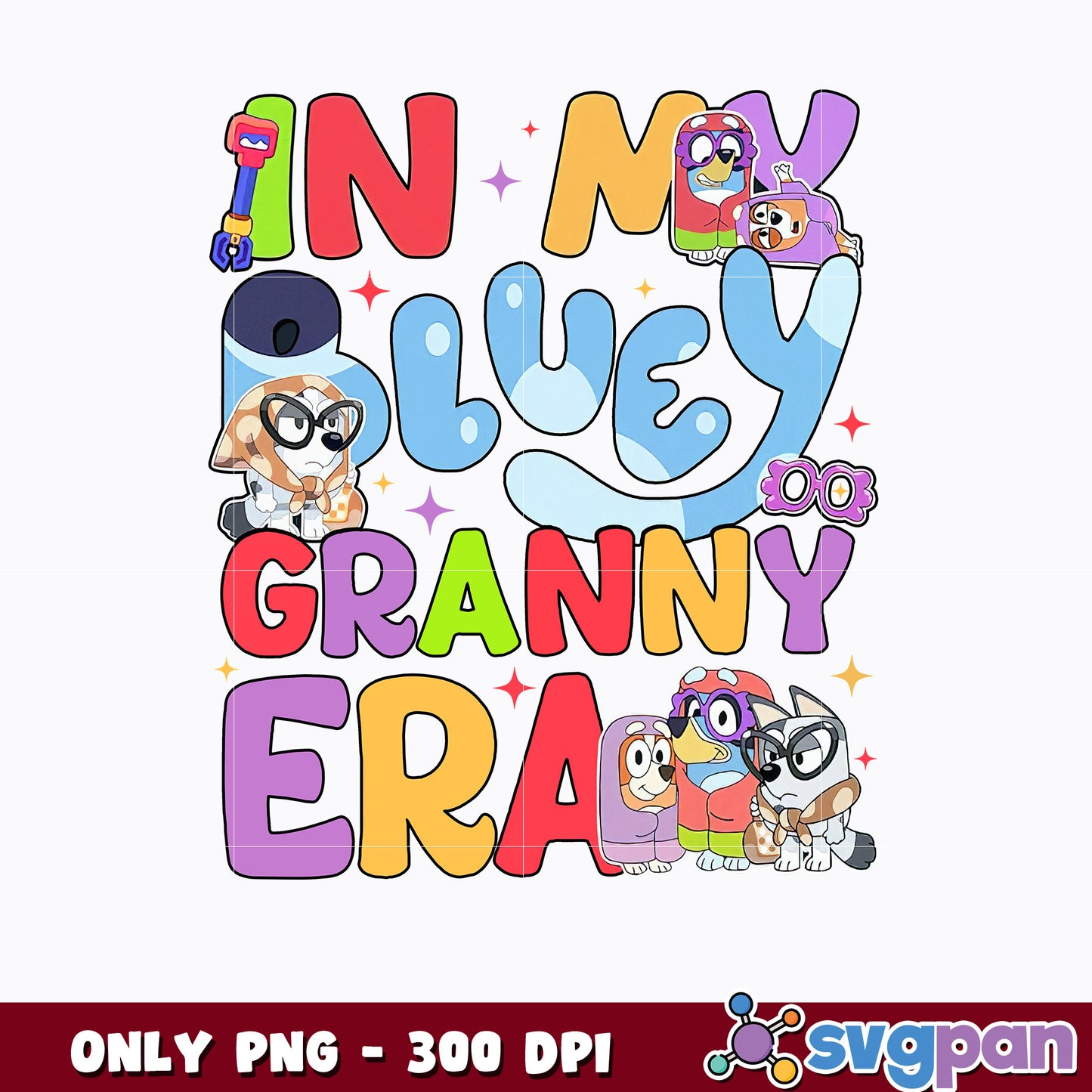 In my bluey granny era cartoon png