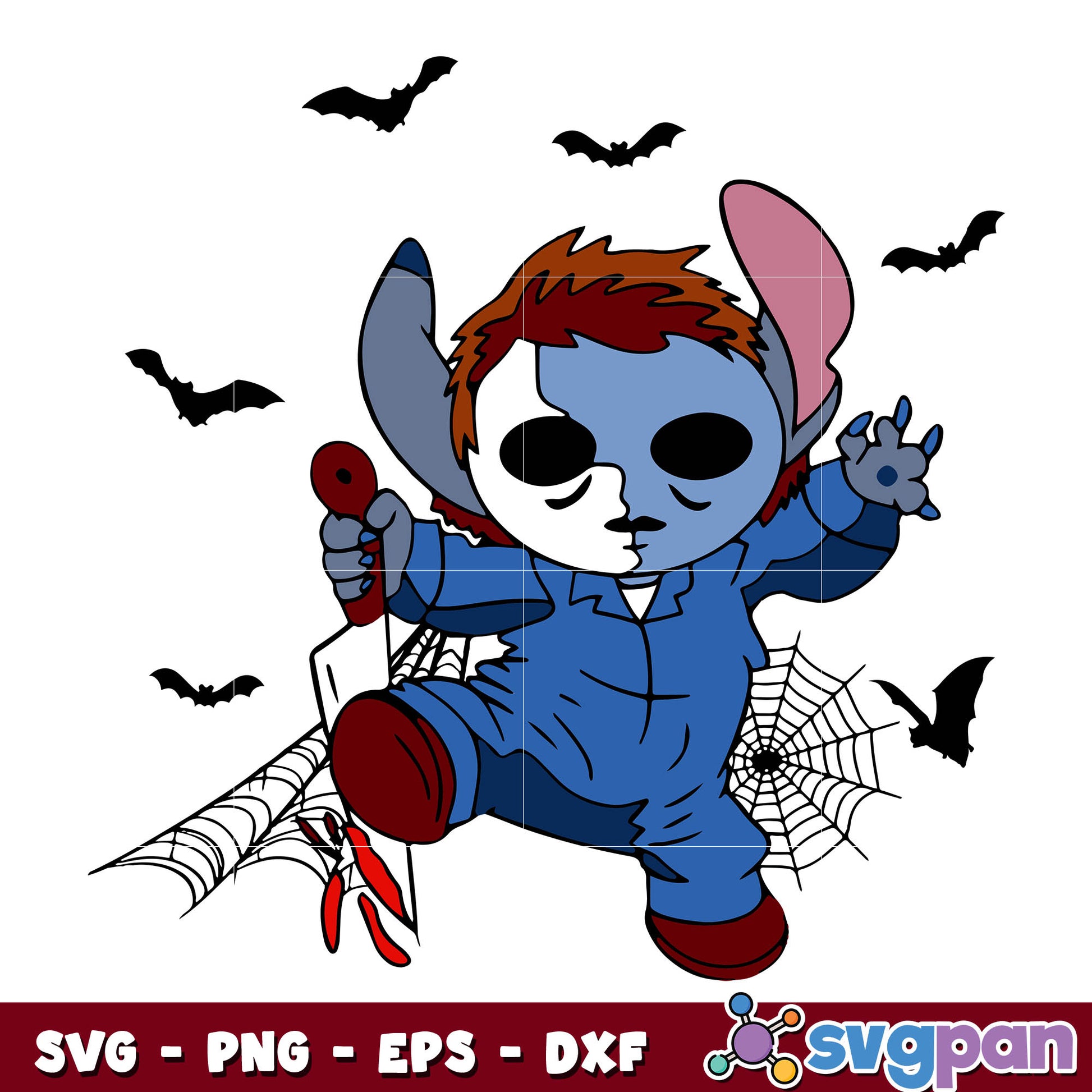 Stitch Michael Myers Halloween svg