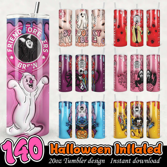 140 Halloween Tumbler Designs PNG