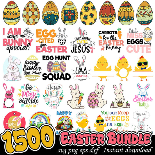 1500 Easter SVG Bundle Instant Download