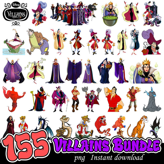155 Disney Villains SVG Bundle