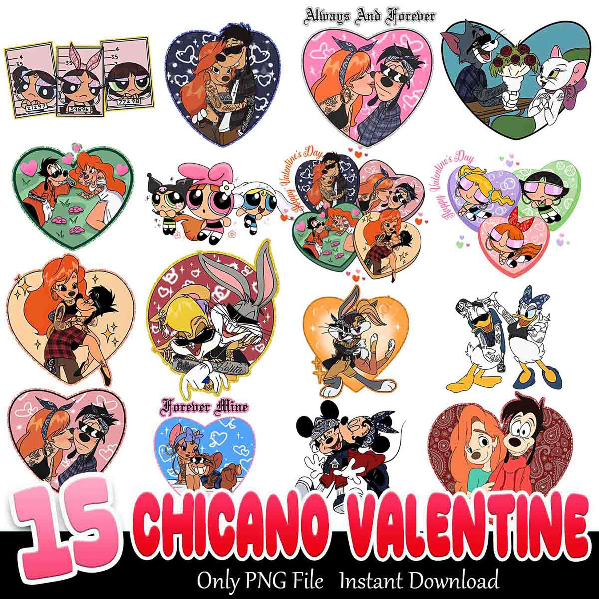 15 Chicano Valentine SVG Bundle