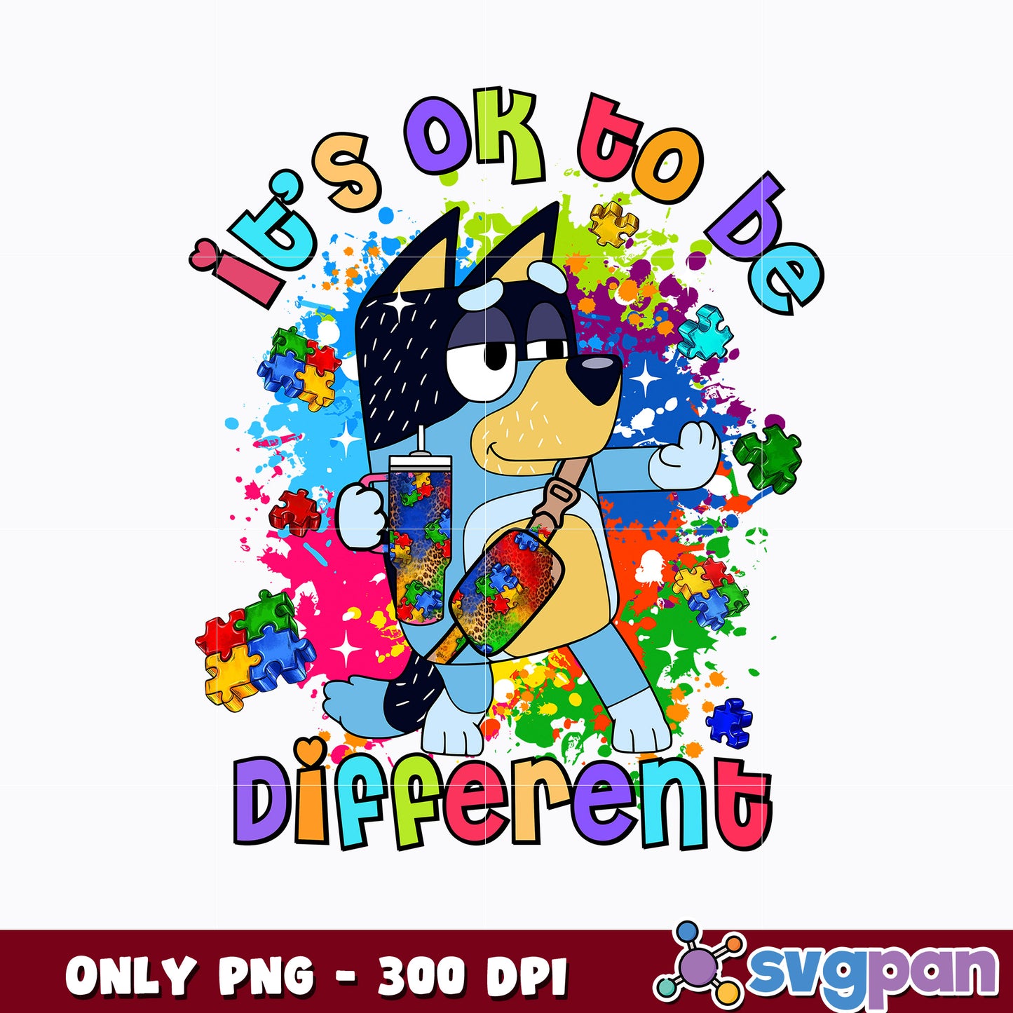 Bandit it's ok to be different cartoon png