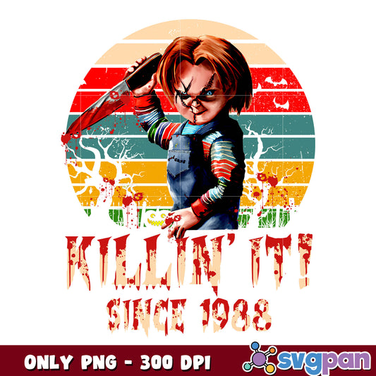 Retro Vintage Killing It Since 1988 Vintage  png