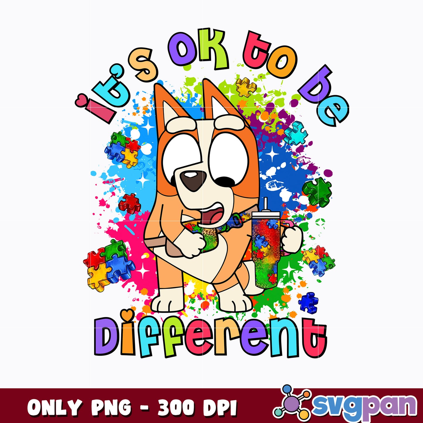 Bingo it's ok to be different cartoon png