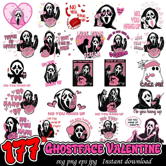 17 Ghostface Valentine SVG Bundle