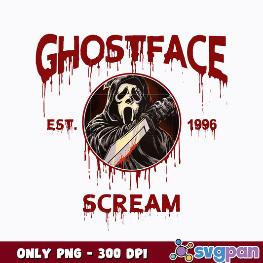 Ghostface est 1996 horror movie png  