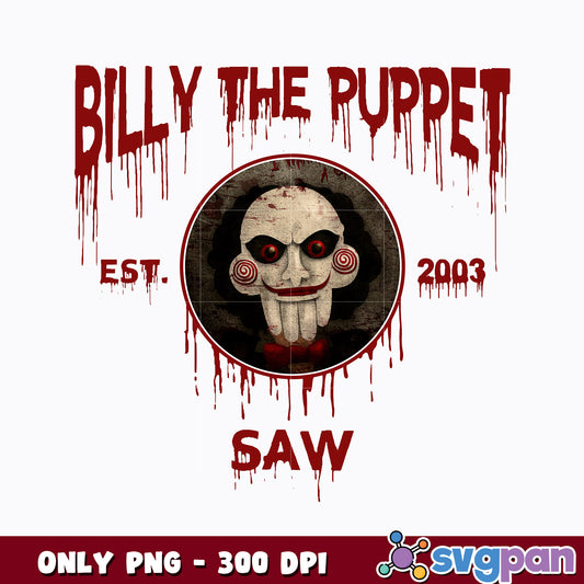 Billy the Puppet  est 2003 horror movie png 