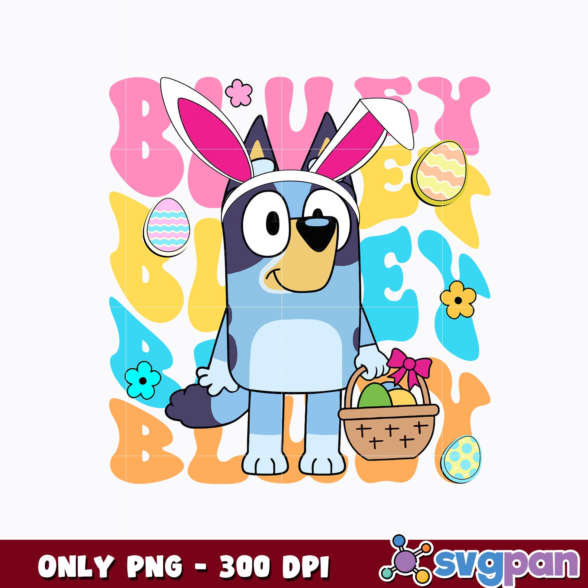 Bluey Bingo Bunny Easter  png  