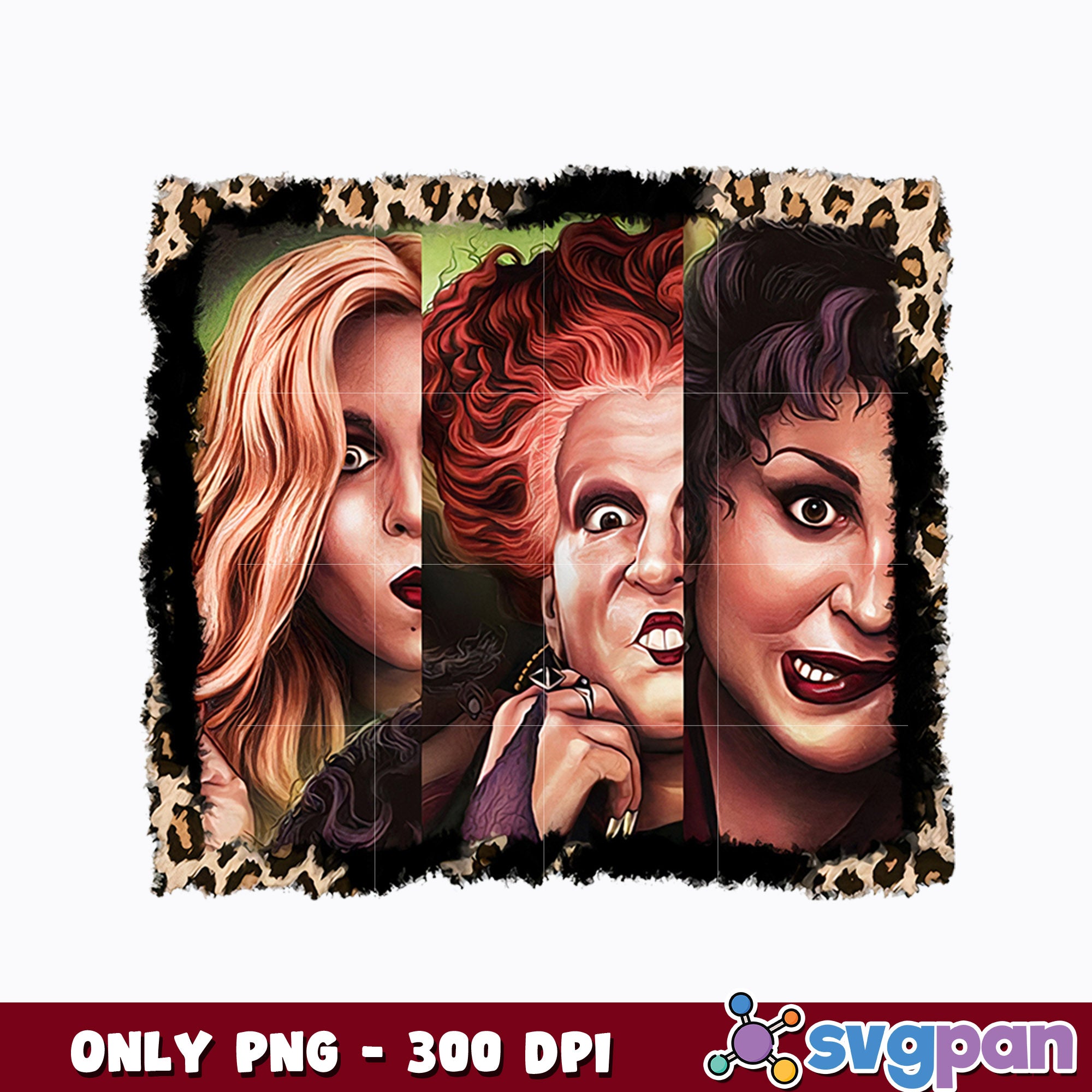 Hocus Pocus Sanderson Sisters Leopard Png – svgpan