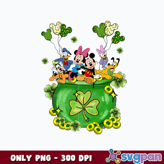 Mickey friends patrick's day Png