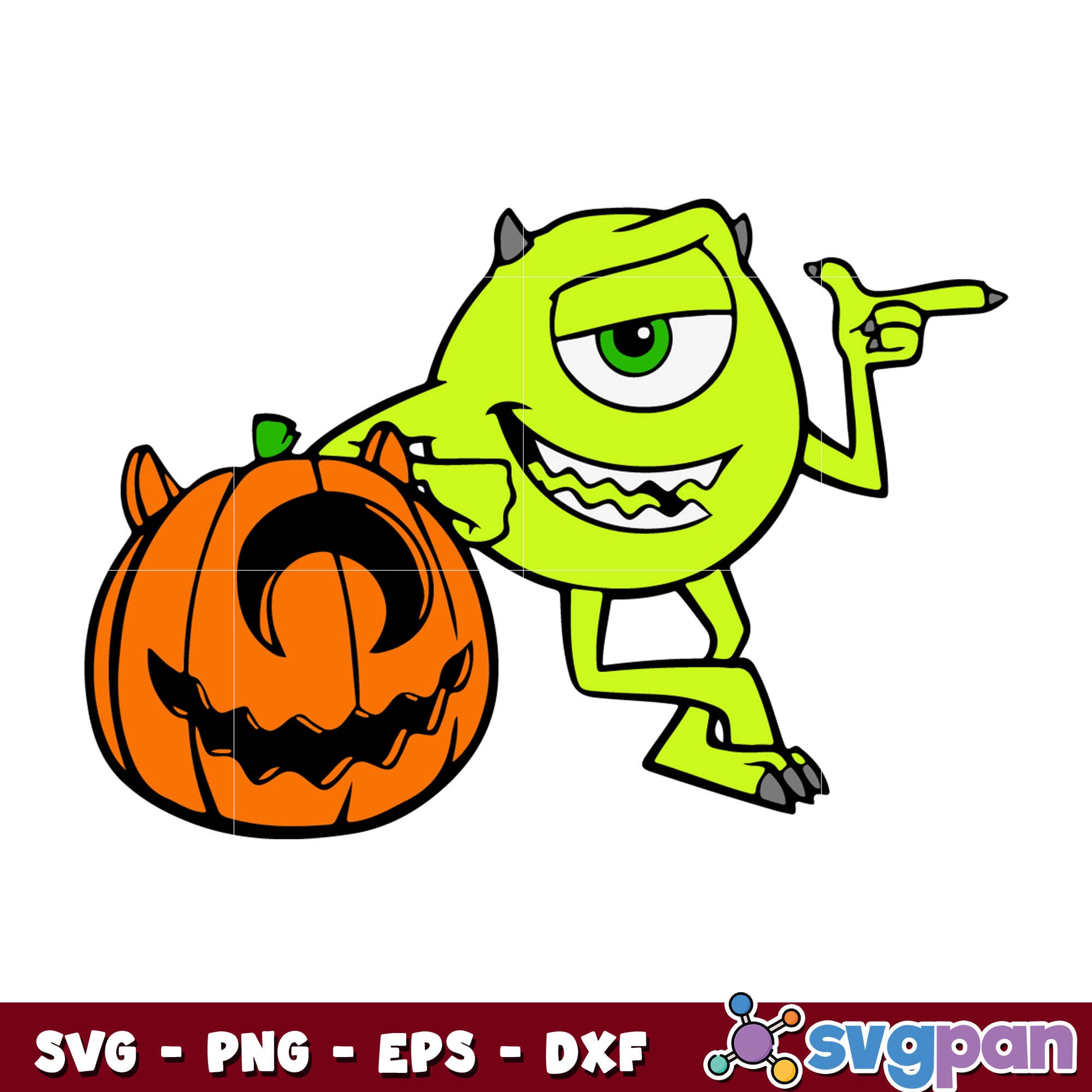 Mike Monsters Inc Halloween  Svg 