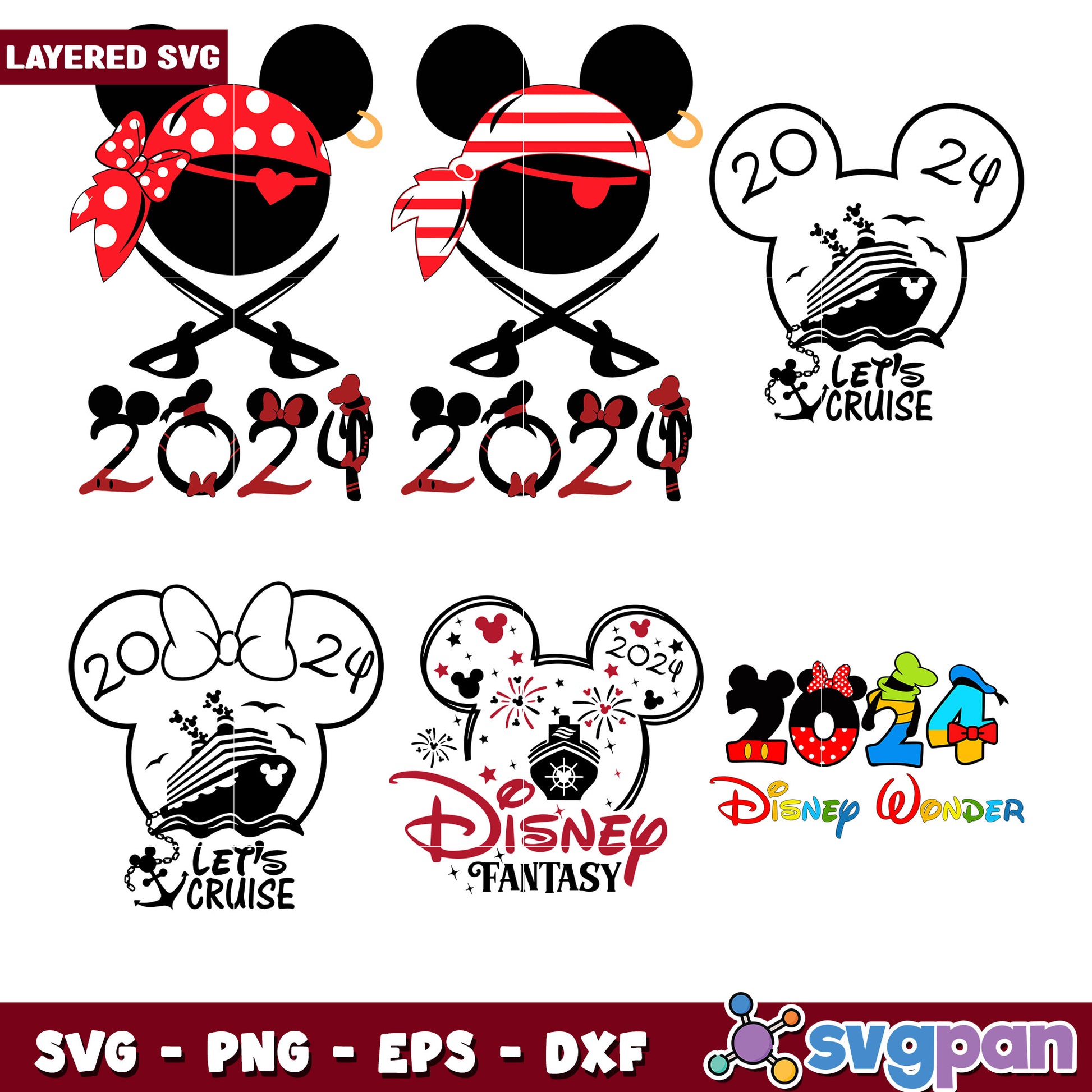2024 Disney Cruise SVG Bundle