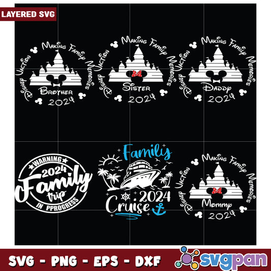 2024 Disney Family Vacation SVG Bundle