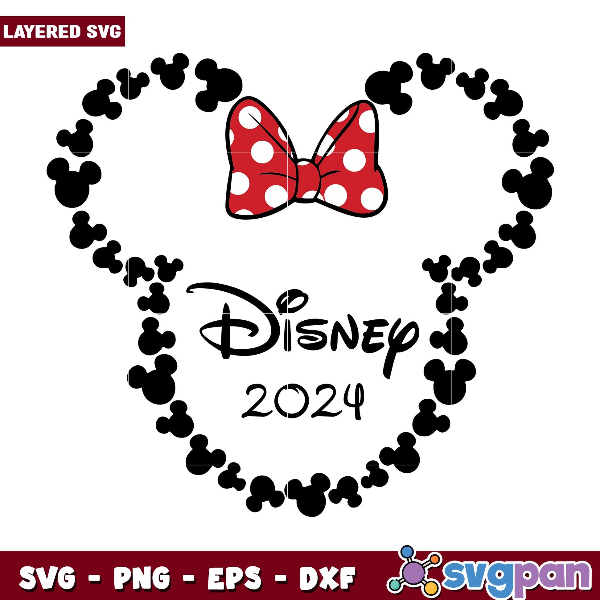 2024 Disney Vacation minnie  svg, Disney characters svg, Digital Download