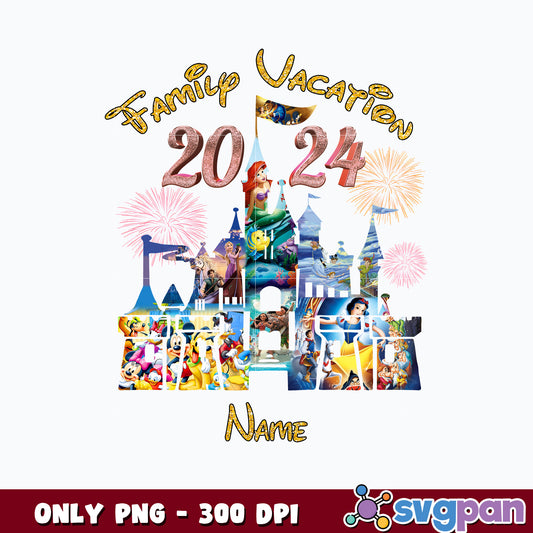 Name Family Vacation 2024 png