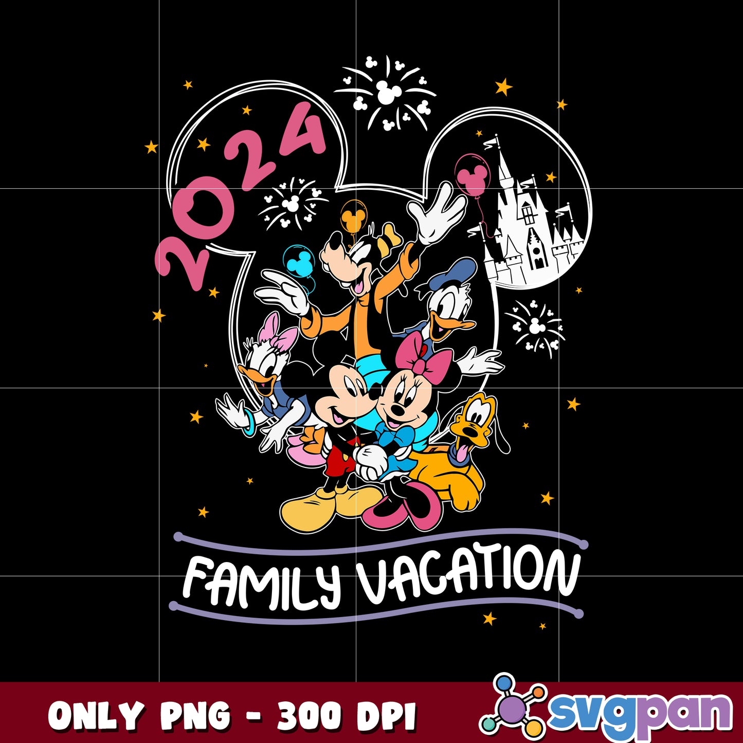 Family Trip 2024 Png, Family Vacation png