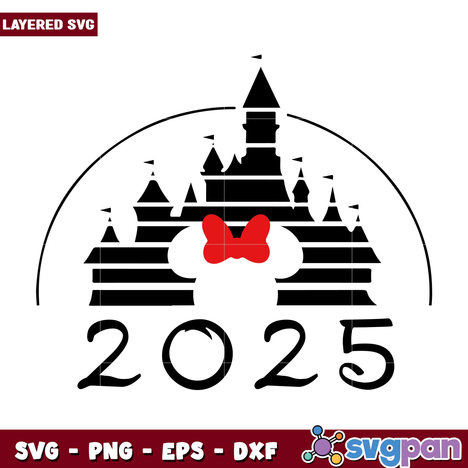 2025 Disney Castle Minnie SVG