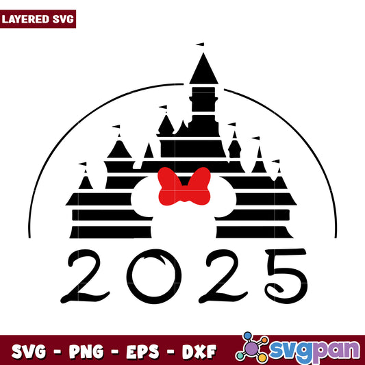 2025 Disney Castle Minnie SVG