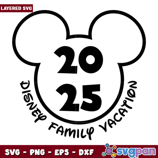 2025 Disney Family Vacation SVG